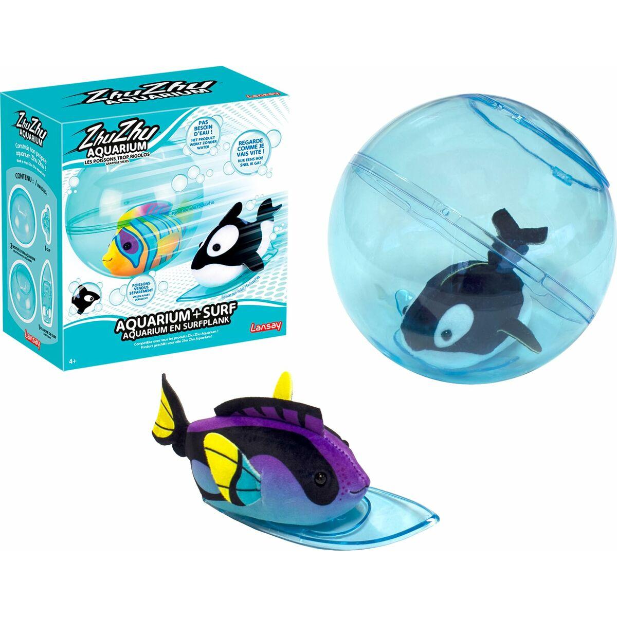 Set Animales para la Bañera Lansay Zhu Zhu Aquarium 12 x 21 x 21 cm