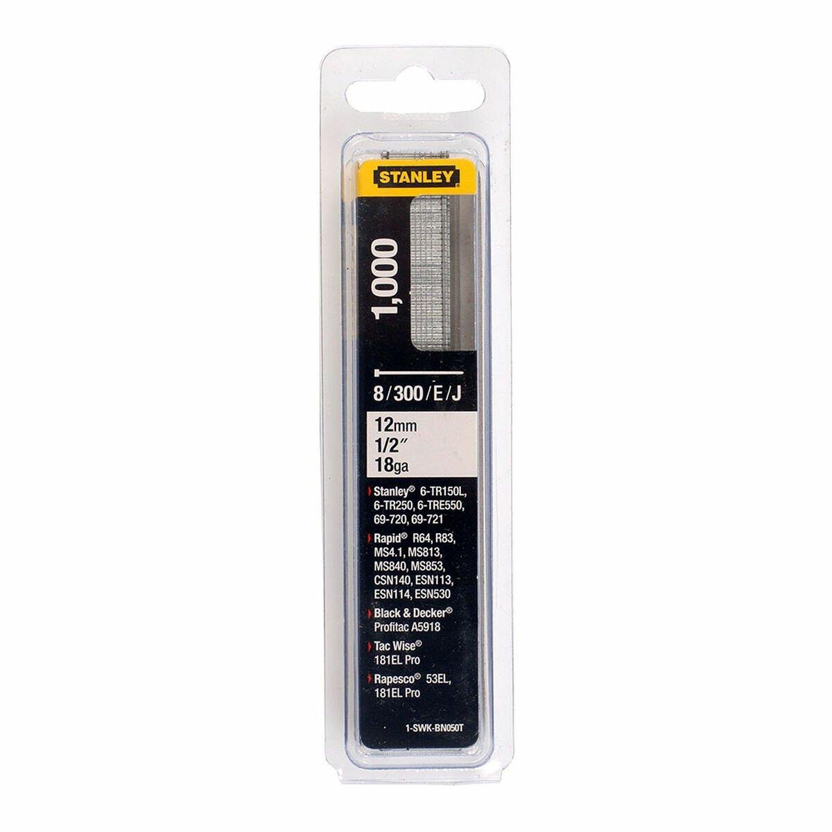 Clavos para clavadora Stanley J brad 8 / 300 / e 1-swk-bn050t 12 mm