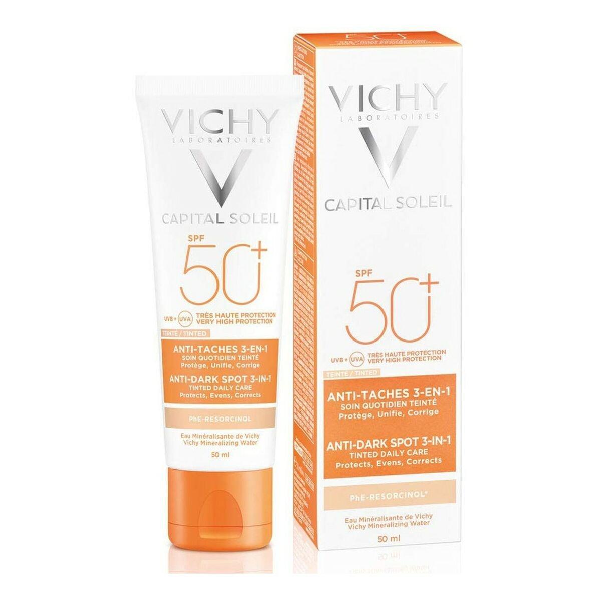 Protector Solar Facial Vichy 54827 Negro Spf 50 50 ml 3 en 1