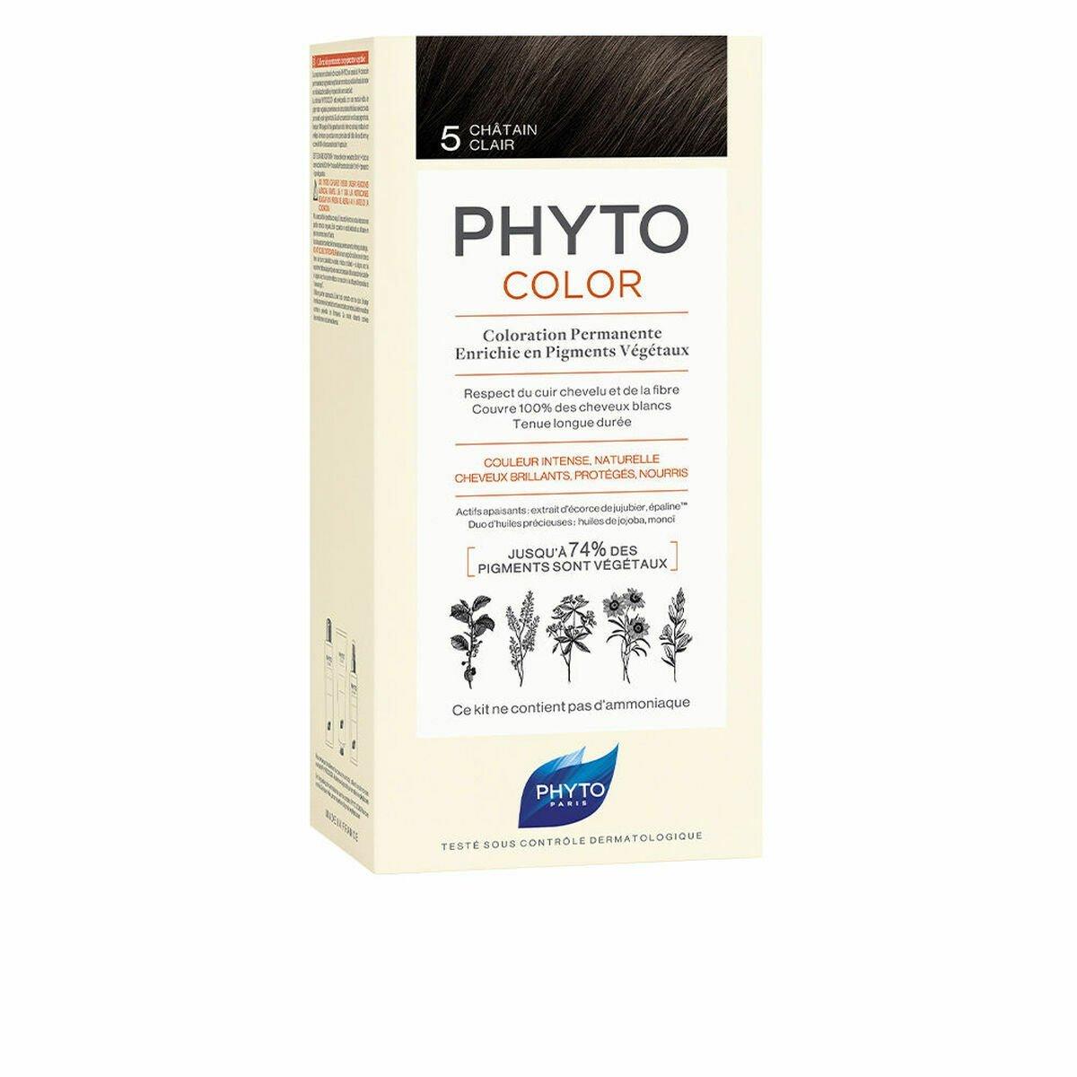 Coloración Permanente Phyto Paris Phytocolor 5-castaño claro Nº 5-Castano Claro