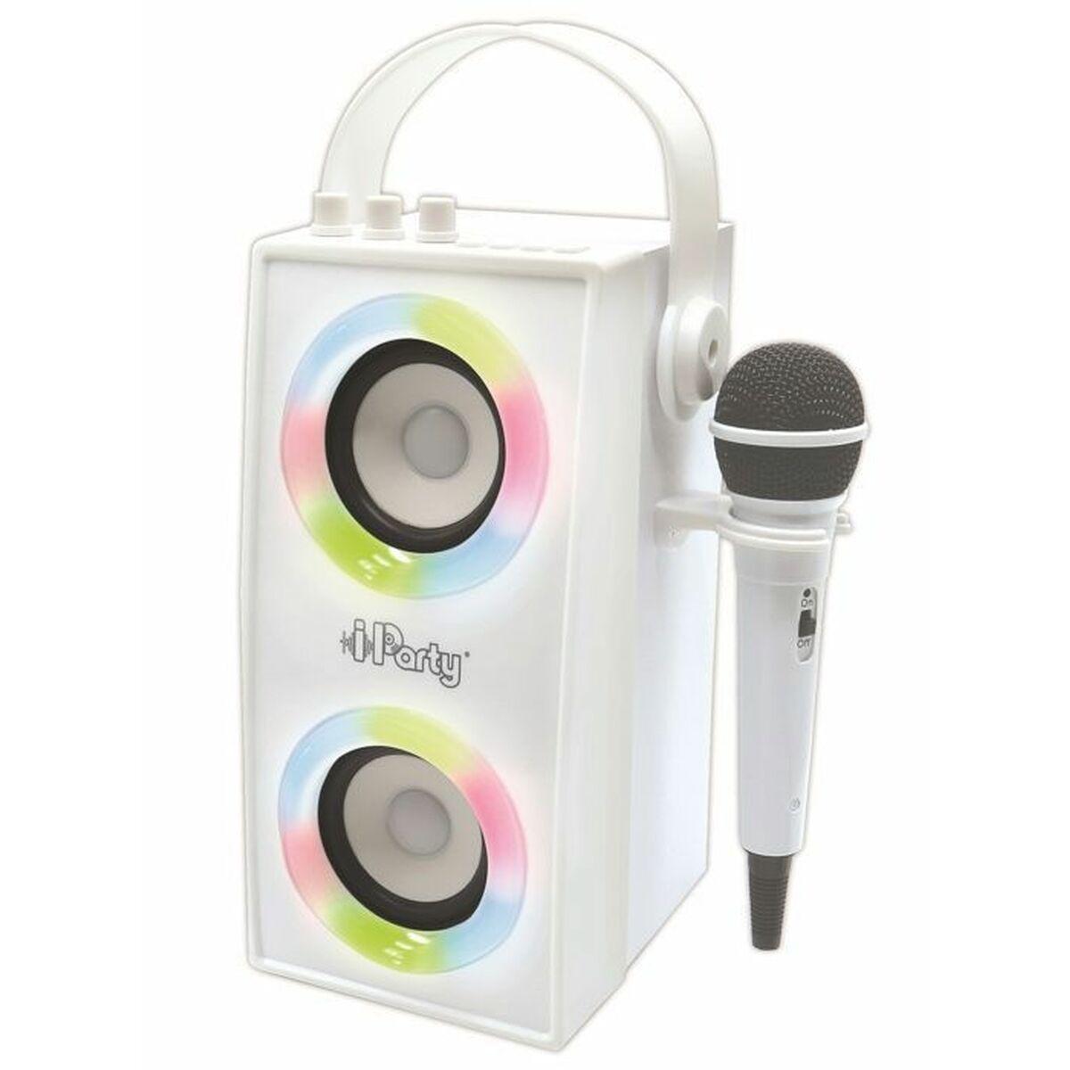 Altavoz Bluetooth Portátil con Micrófono iParty Lexibook BTP180Z Blanco Bluetooth