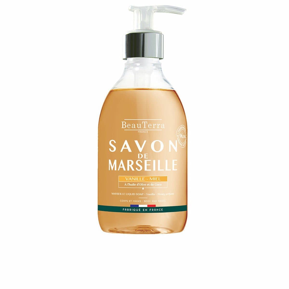Jabón Líquido Beauterra Marseille 300 ml Miel Vainilla