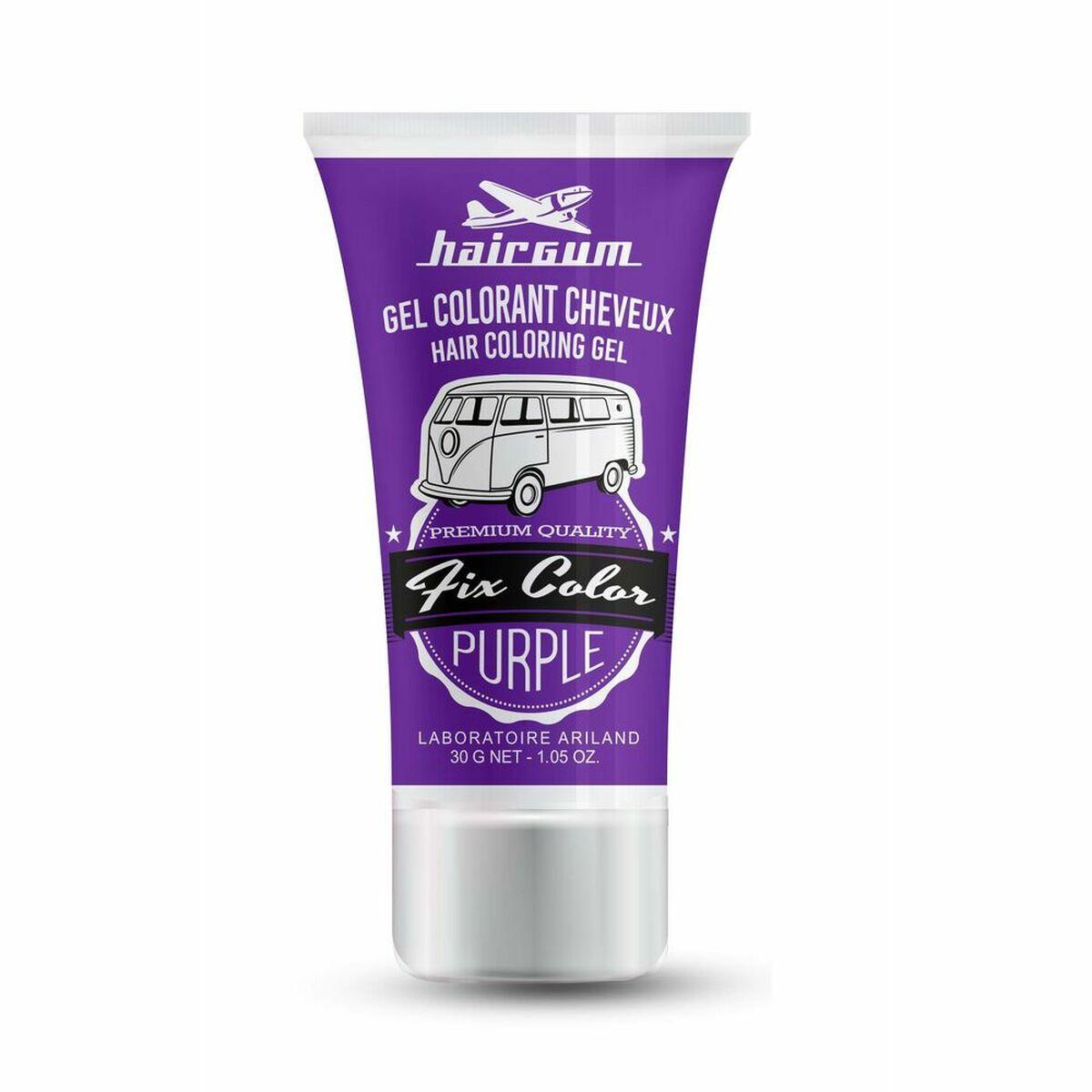 Coloración No Permanente Hairgum Fix Color Morado 30 ml Gel Fijador