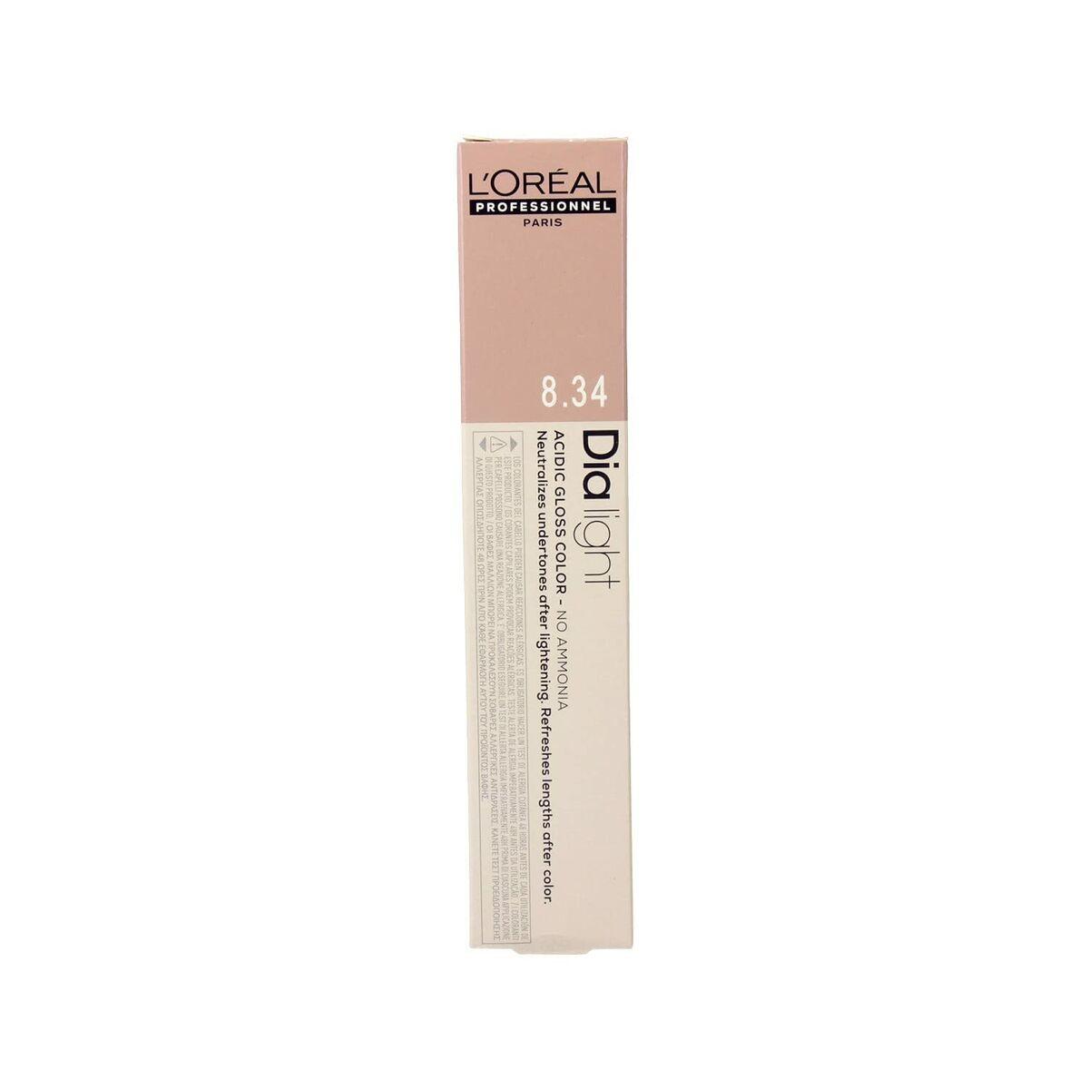 Tinte sin Amoniaco L'Oreal Professionnel Paris Dia Light Nº 8.34 Nº 8,34 50 ml