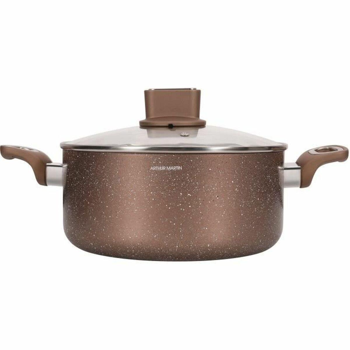 Cacerola Con Tapa Arthur Martin Rosa 6 L 15 x 14 x 30 cm 2 Piezas