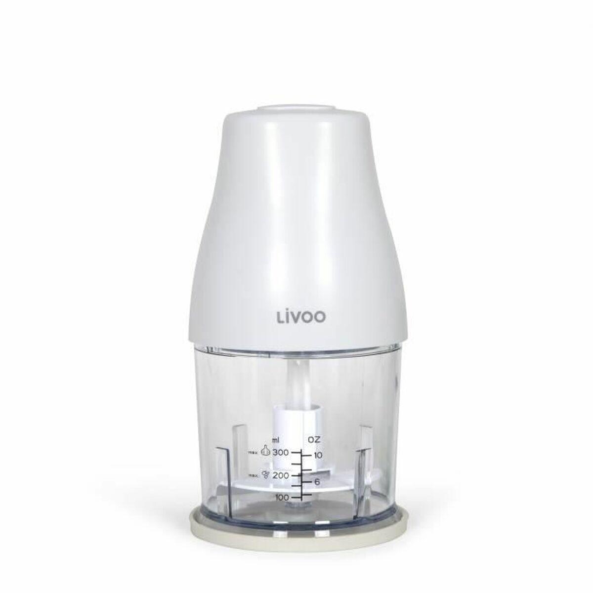 Picadora Livoo Chopper Blanco 400 W Acero Inoxidable