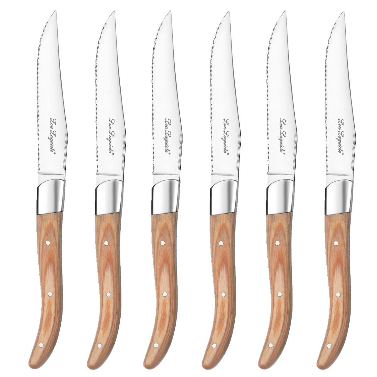 Set de Cuchillos para Carne Lou Laguiole Louis Madera 23 x 2 x 1 cm Metal 6 Unidades