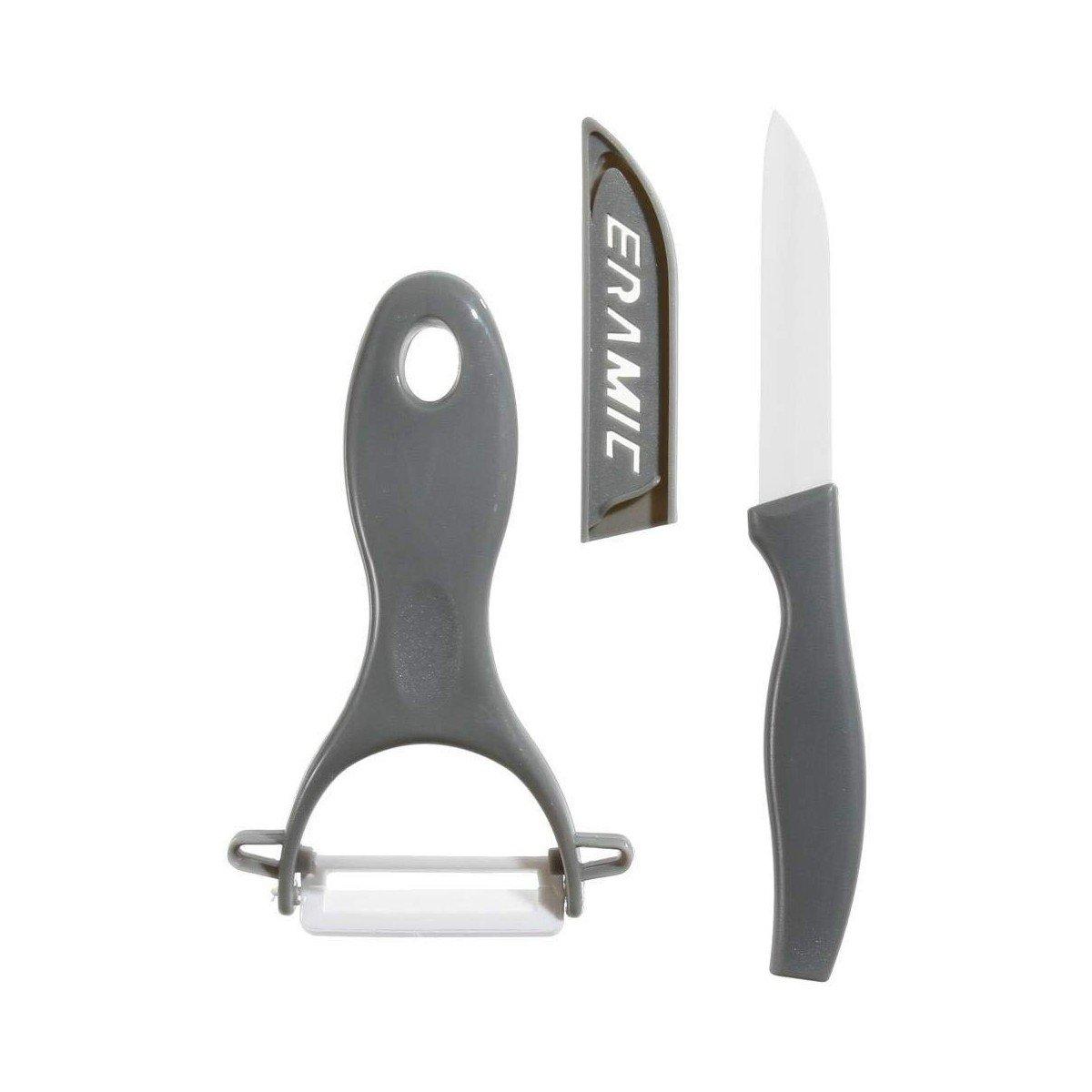 Cuchillo Pelador 5five Simply Smart Gris Cerámica 17,5 cm