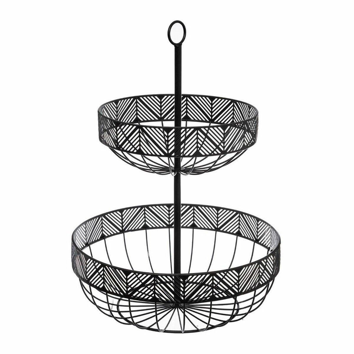 Frutero 5five Simply Smart Negro Metal 30 x 30 x 42 cm