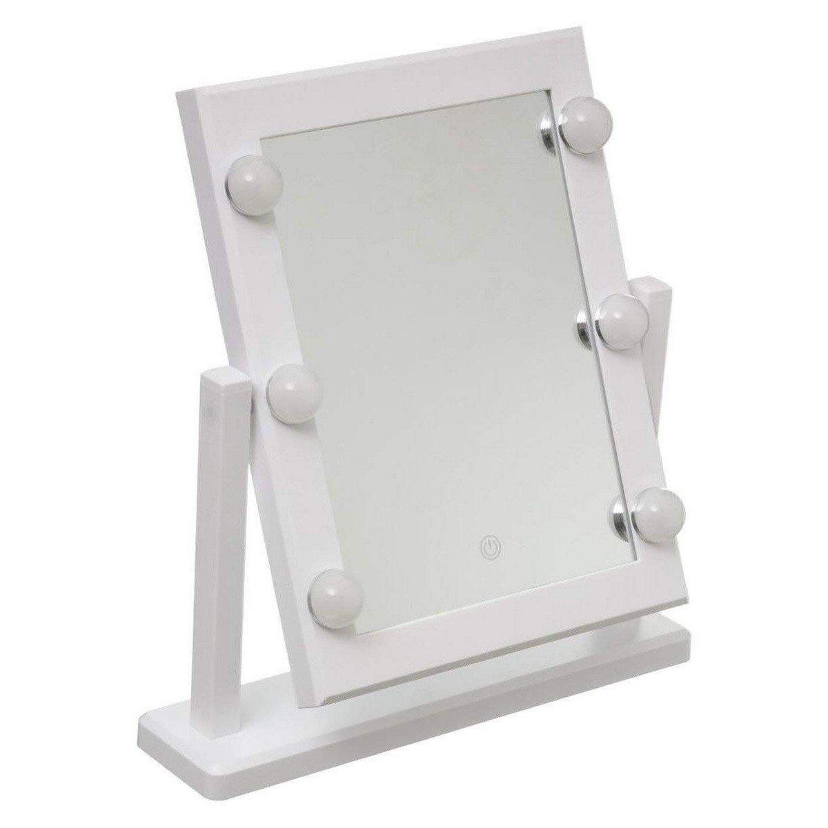Espejo LED Táctil de Sobremesa 5five Hollywood Blanco 37 x 9 x 40,5 cm