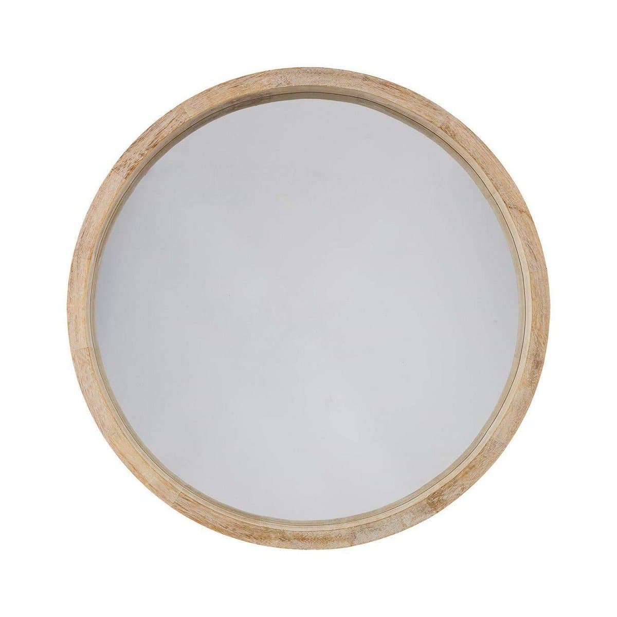 Espejo de pared Atmosphera Redondo Natural (Ø 50 cm)