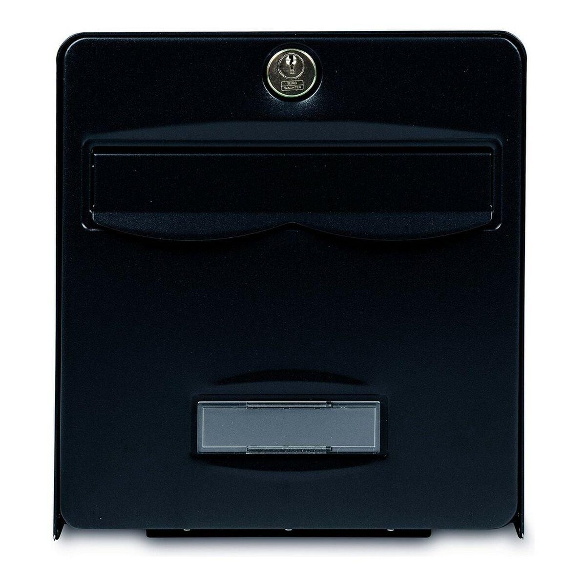 Buzón Burg-Wachter Negro Acero Inoxidable Acero Galvanizado 36,5 x 28 x 31 cm