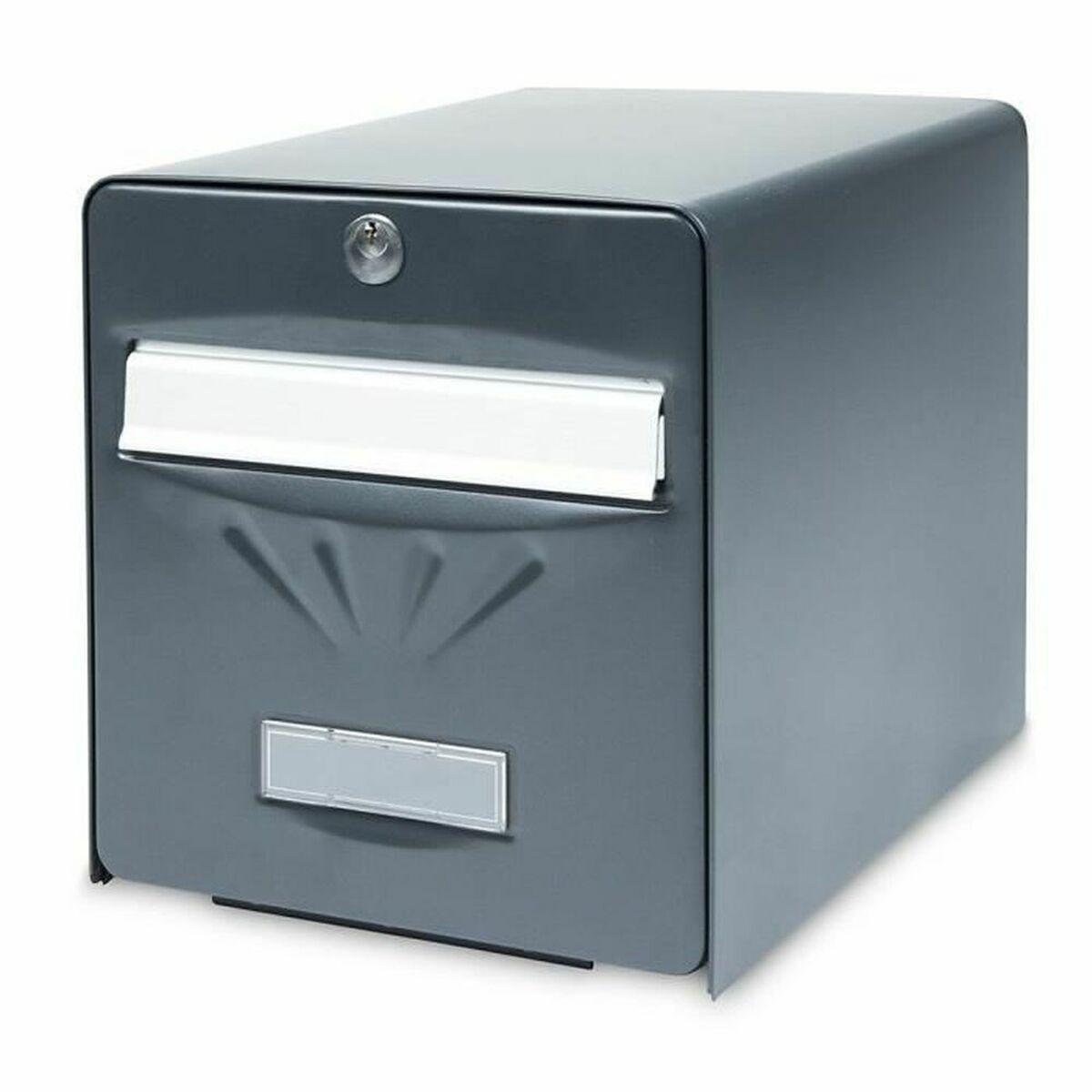 Buzón Burg-Wachter Gris Acero Inoxidable Acero Galvanizado 36,5 x 28 x 31 cm