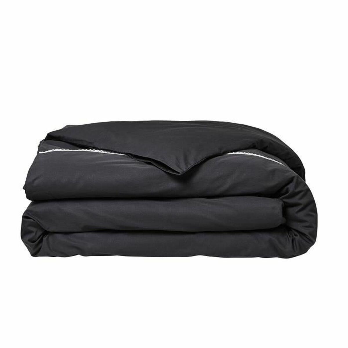 Juego de funda nórdica TODAY Percale Negro Gris Antracita 240 x 260 cm