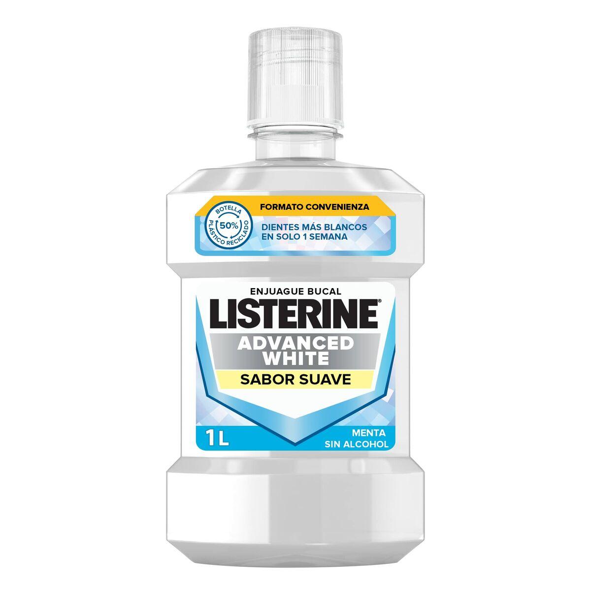 Enjuague Bucal Listerine Advanced White 1 L Menta
