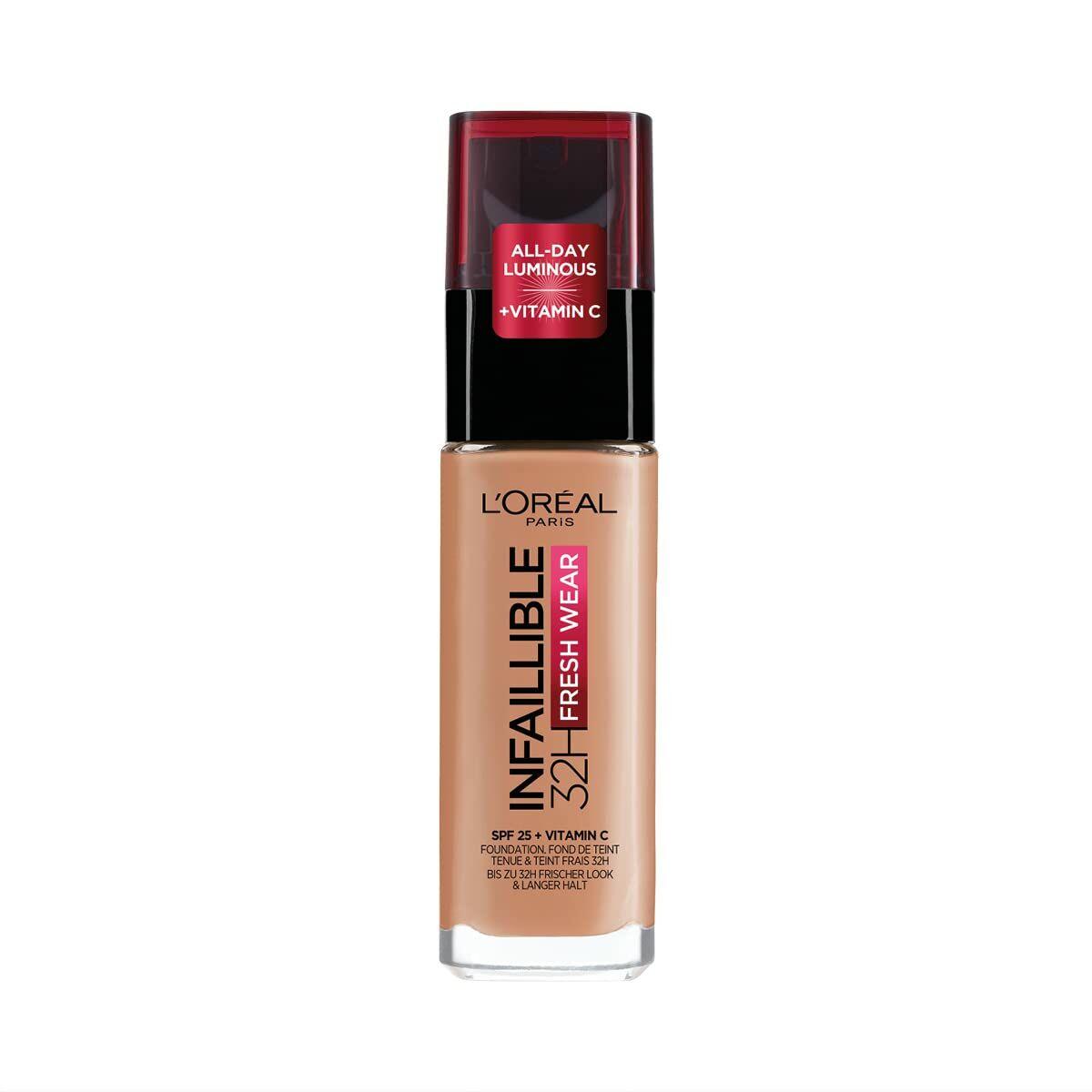Base de Maquillaje Cremosa L'Oreal Make Up Infaillible Nº 300-ambre Spf 25 30 ml