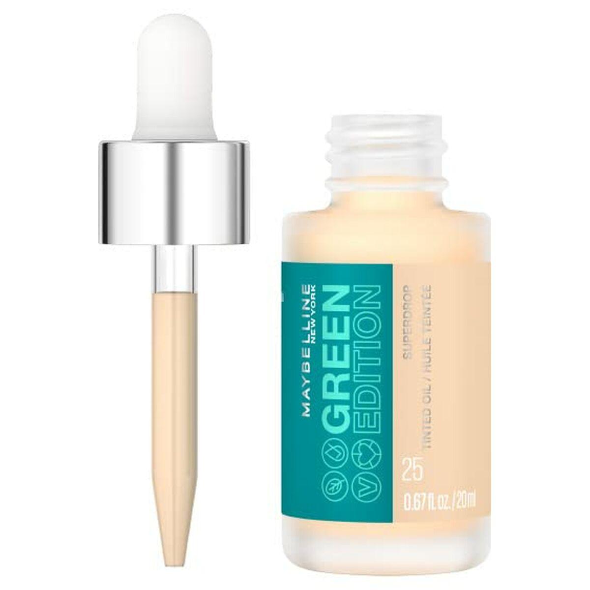 Base de Maquillaje Fluida Maybelline Green Edition Nº 25 20 ml Aceite
