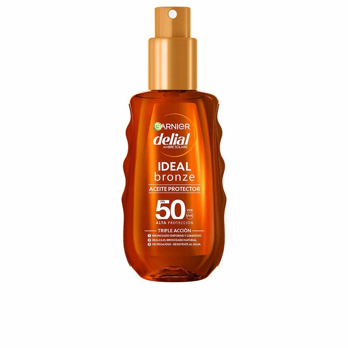 Aceite Solar Garnier Delial Ideal Bronze Spf 50 150 ml Bronceador Protector