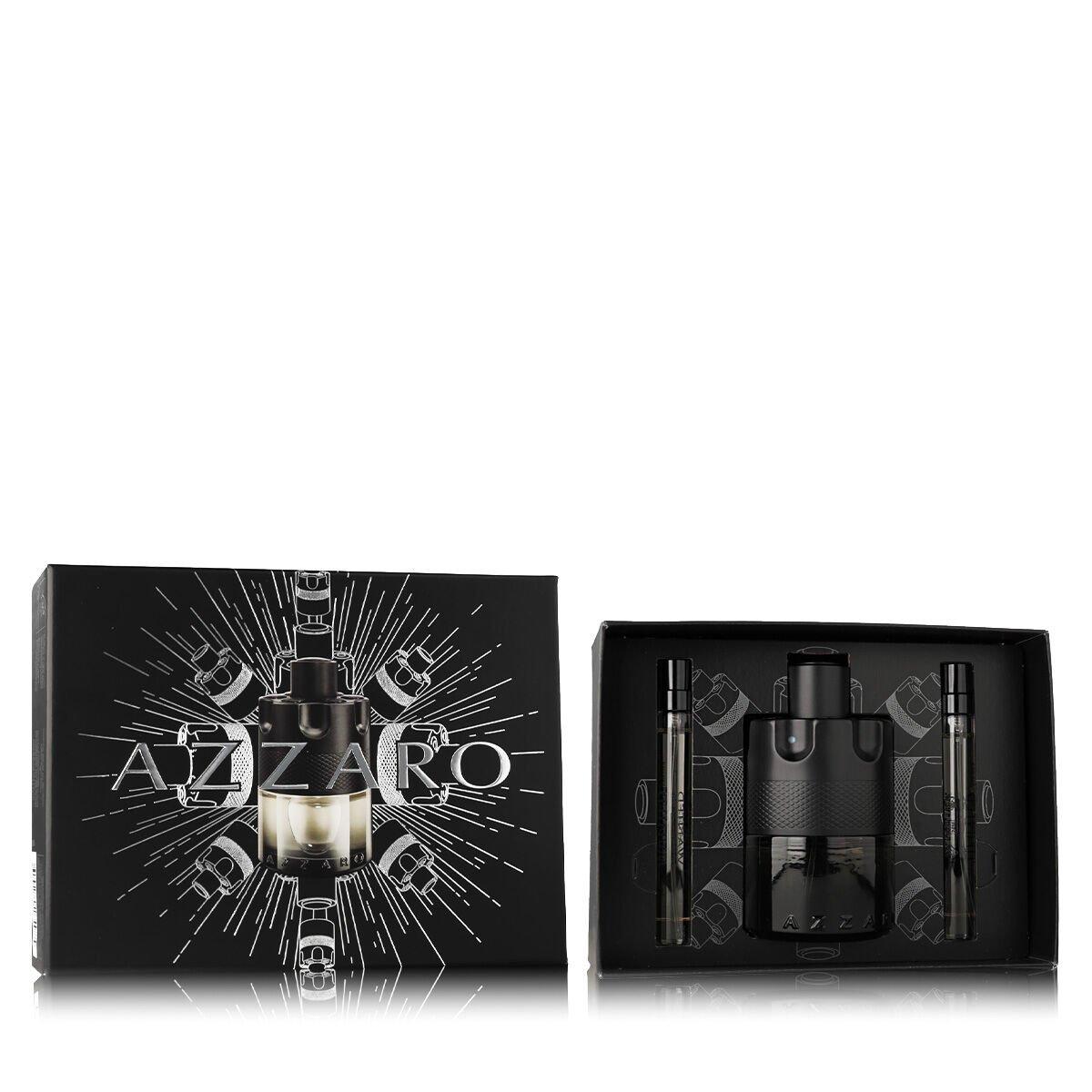 Set de Perfume Hombre Azzaro The Most Wanted Intense EDT 3 Piezas