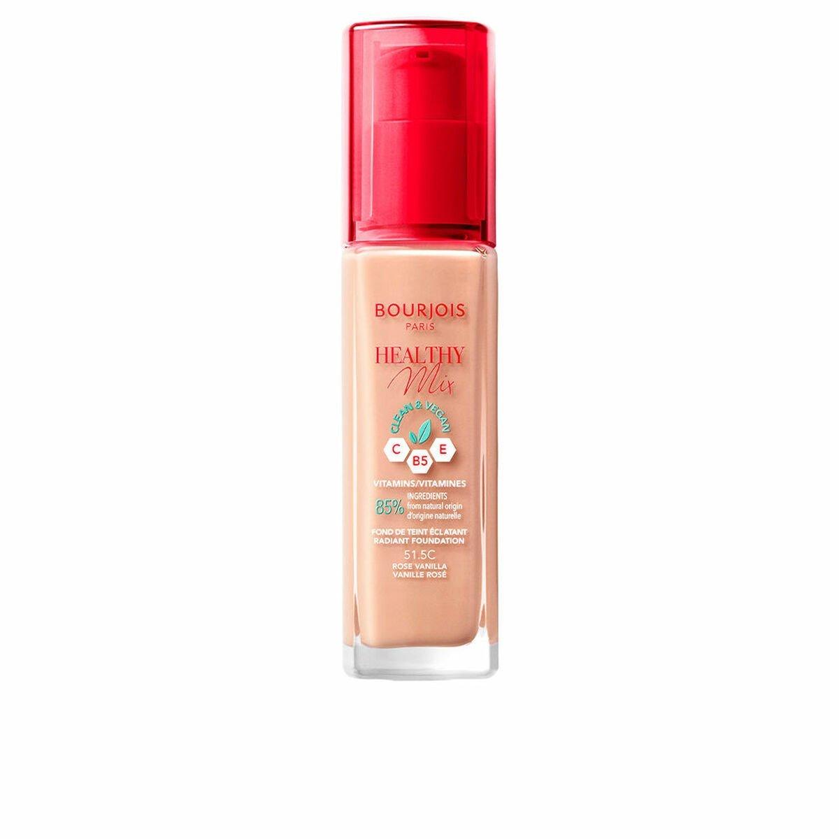Base de Maquillaje Fluida Bourjois Healthy Mix Nº 515 Nº 515-Rose Vanilla 30 ml