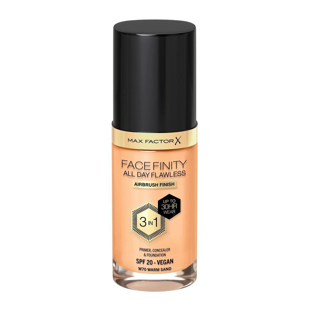 Base de Maquillaje Cremosa Max Factor Facefinity Nº 70-warm sand Nº 70 Warm Sand Spf 20 30 ml 3 en 1