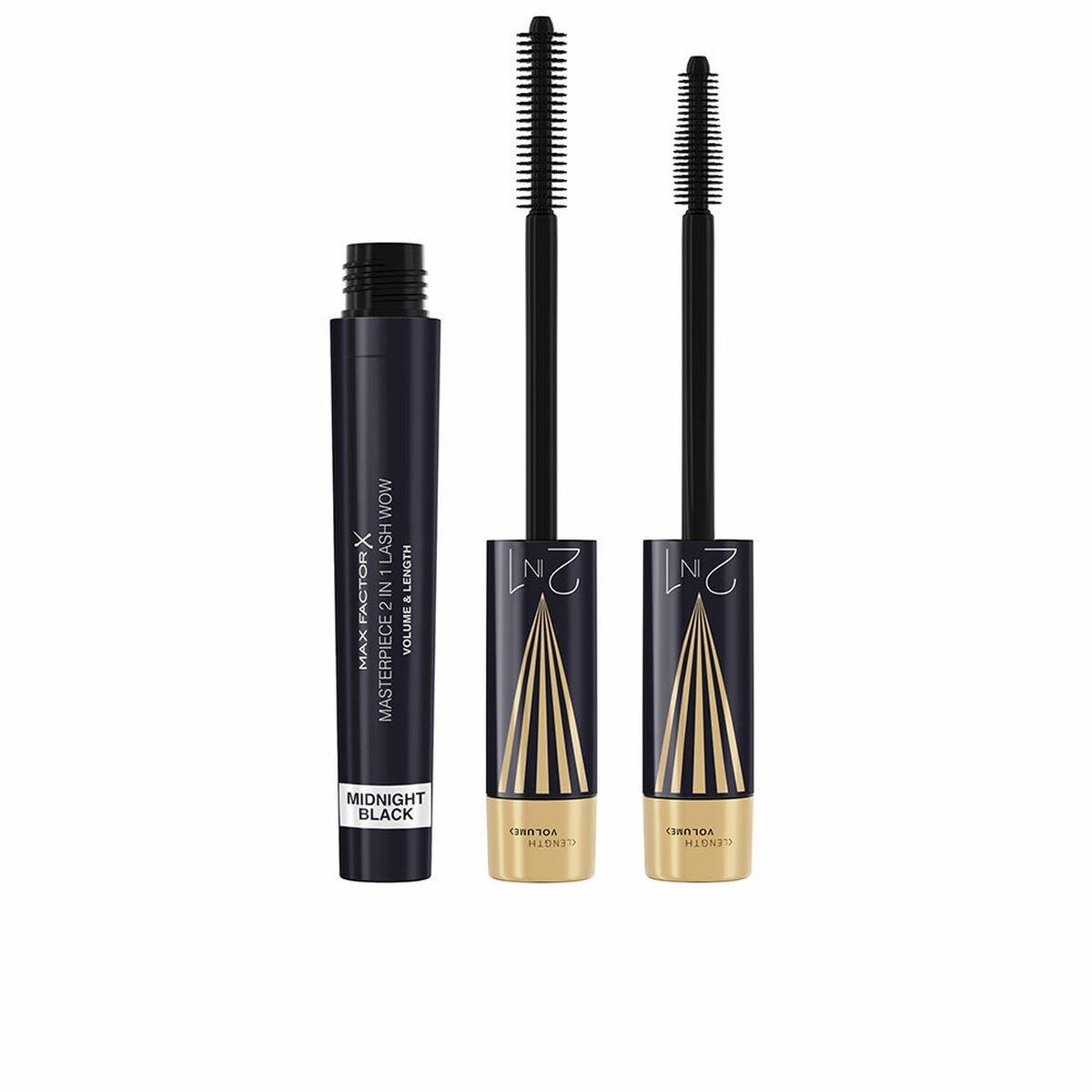 Máscara de Pestañas Max Factor Masterpiece 2 In 1 Lash Wow Negro Nº 03 Midnight black Nº 03-Midnight Black 7 ml