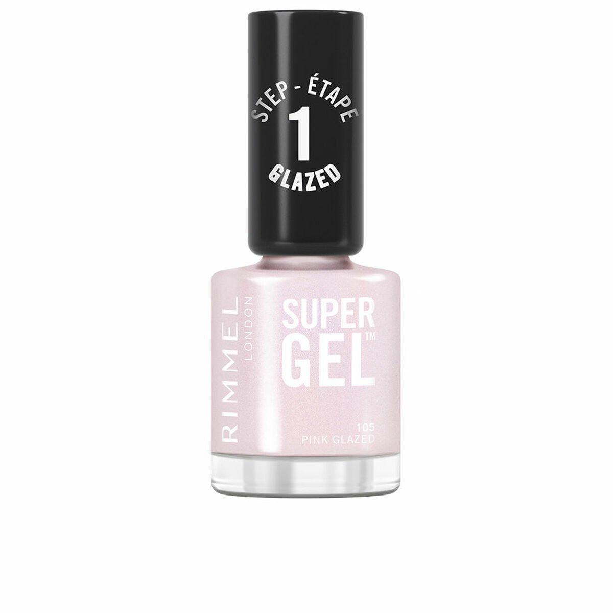 Esmalte de uñas Rimmel London RL SUPER GEL Nº 105-Pink Glazed 12 ml