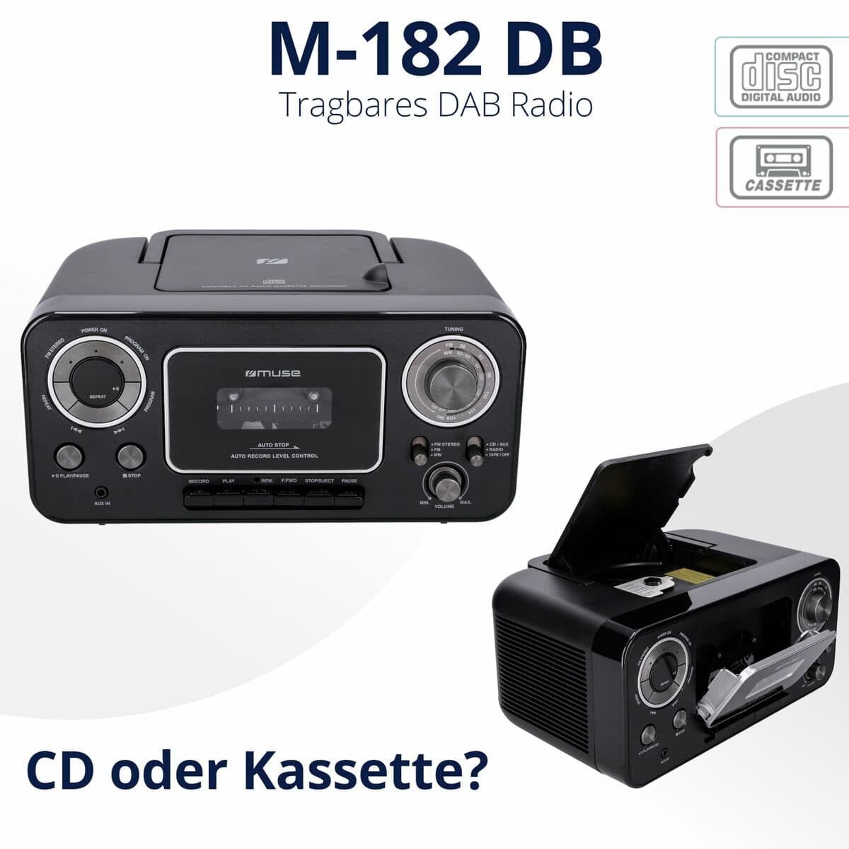 Radio Cassette Muse M182RDC