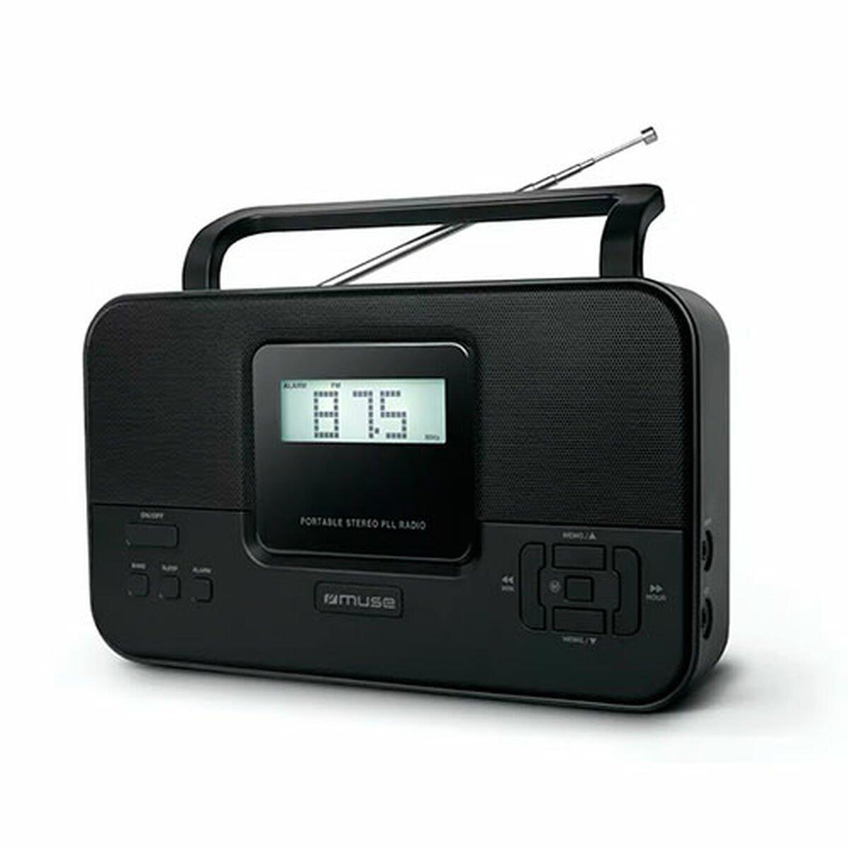 Radio Portátil Digital Muse Negro AM FM