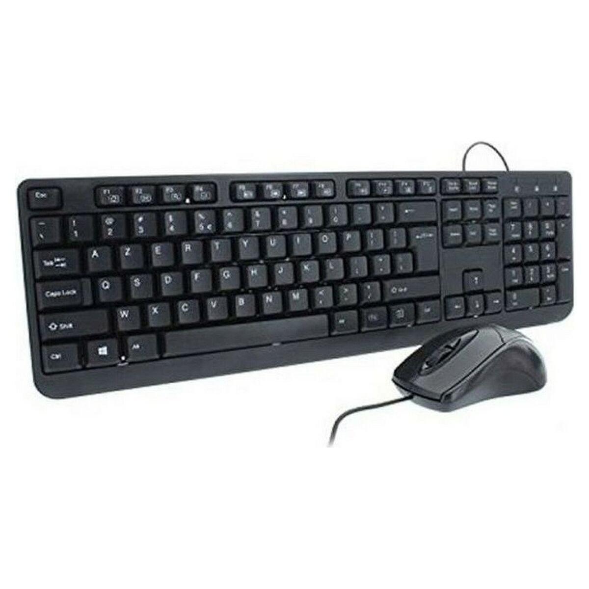 Teclado y Ratón Mobility Lab ML309415 AZERTY Negro