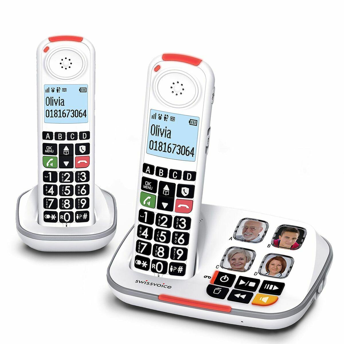 Teléfono Inalámbrico Swiss Voice Xtra 2355 Duo Blanco