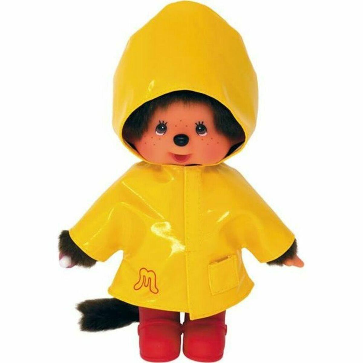 Peluche Bandai Monchhichi Iconic Raincoat 20 cm Amarillo