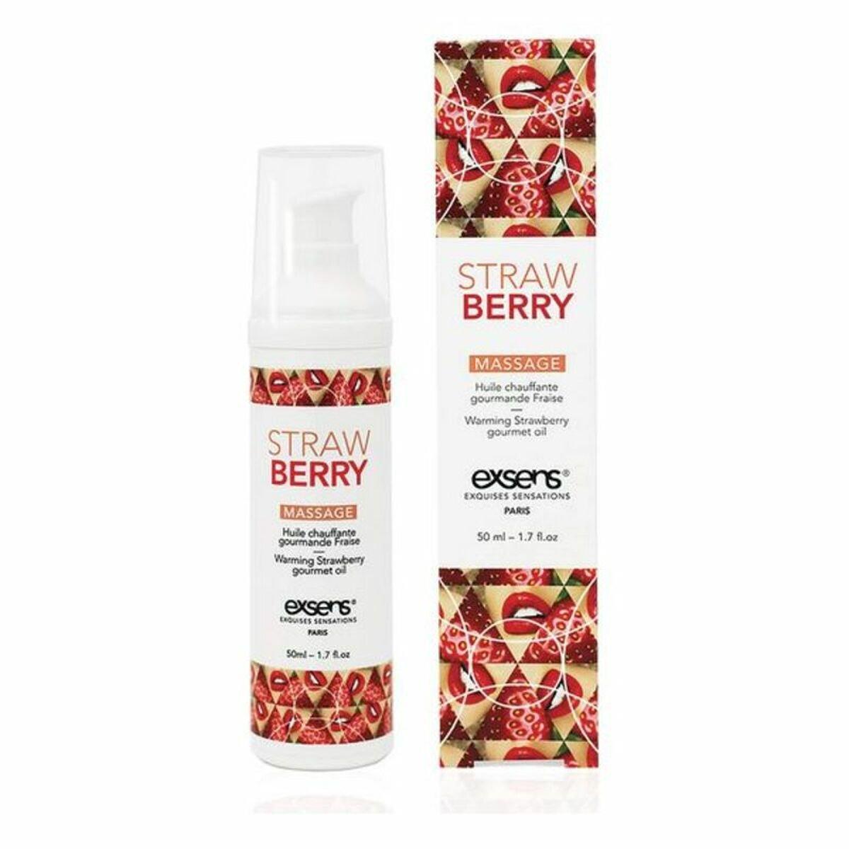 Aceite de Masaje Erótico Exsens Fresa