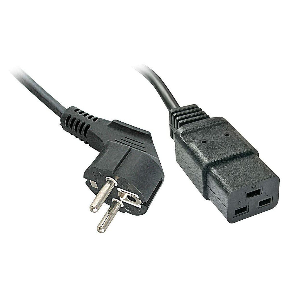 Cable de Alimentación Schuko/IEC C19 LINDY 2 m Negro