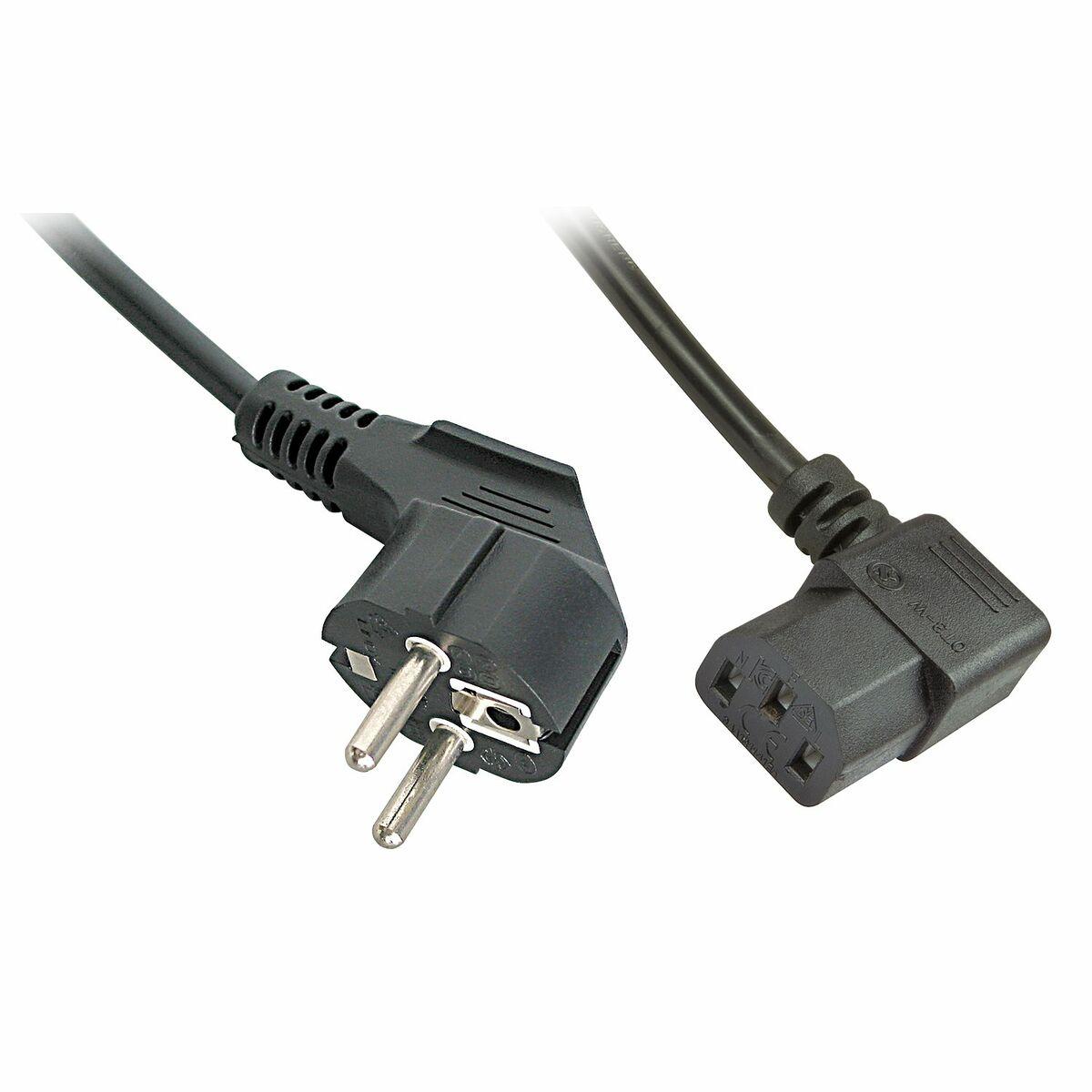 Cable Alimentación C13 Schuko LINDY Negro