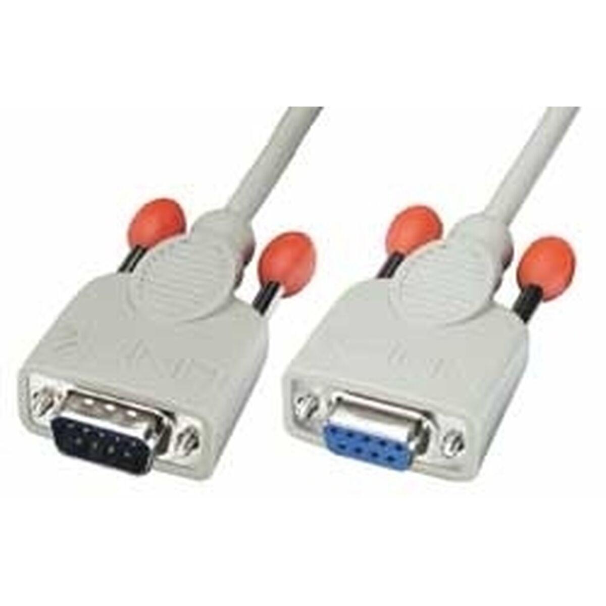 Cable Coaxial Antena TV RS-232 LINDY 0,5m RS232 Cable 5 m Negro Gris