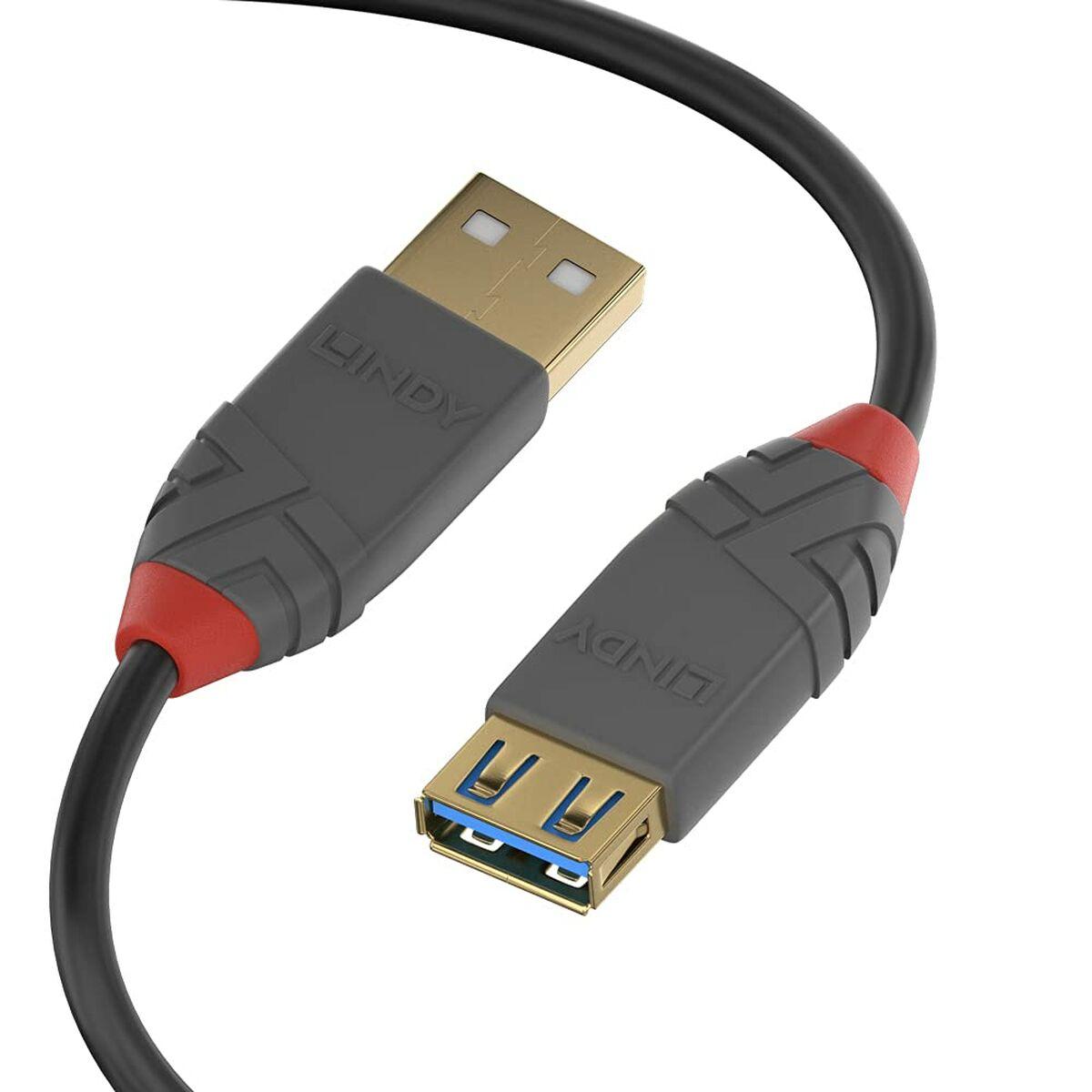 Cable USB LINDY Negro 1 m (1 unidad)