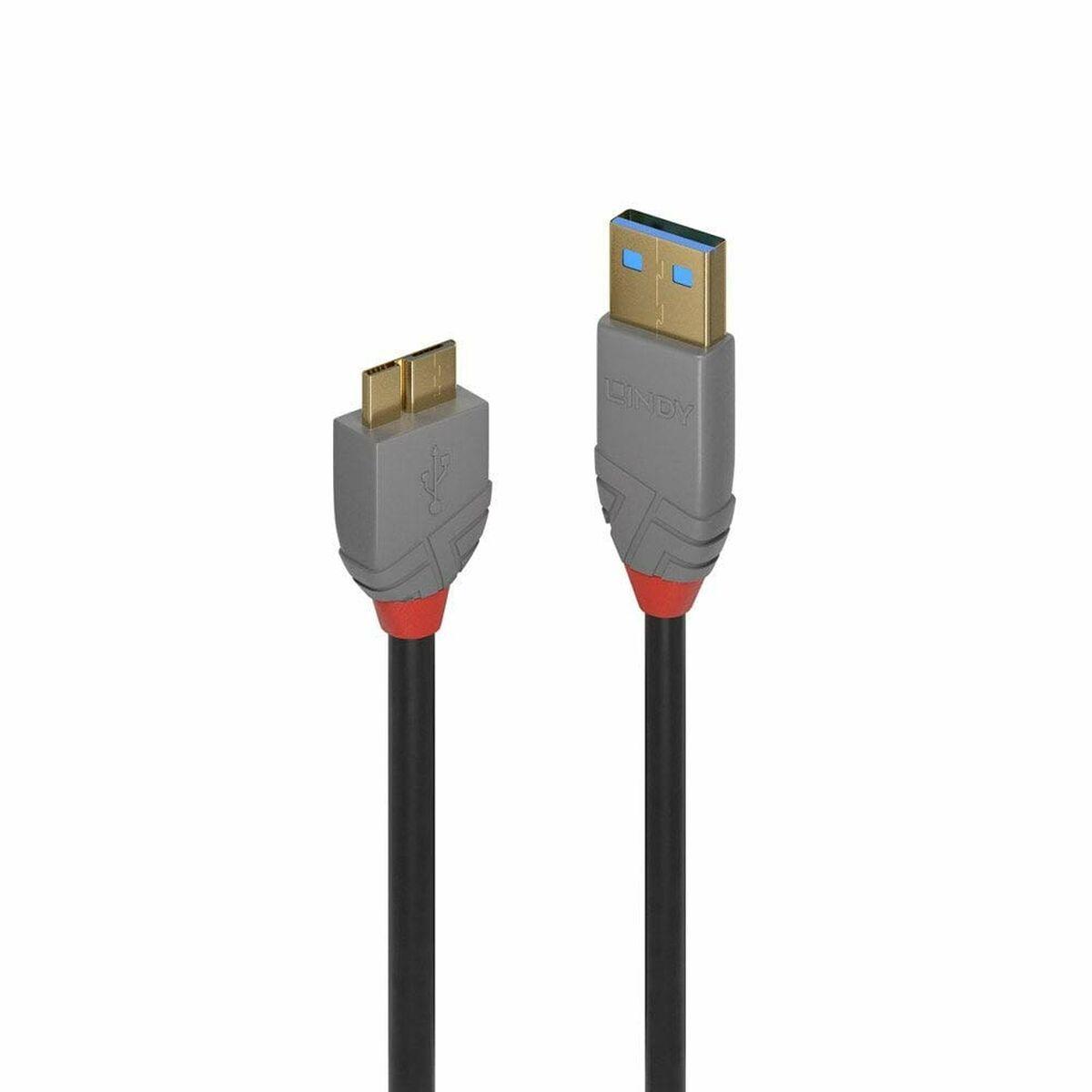 Cable USB LINDY Negro 5 m 50 cm (1 unidad)
