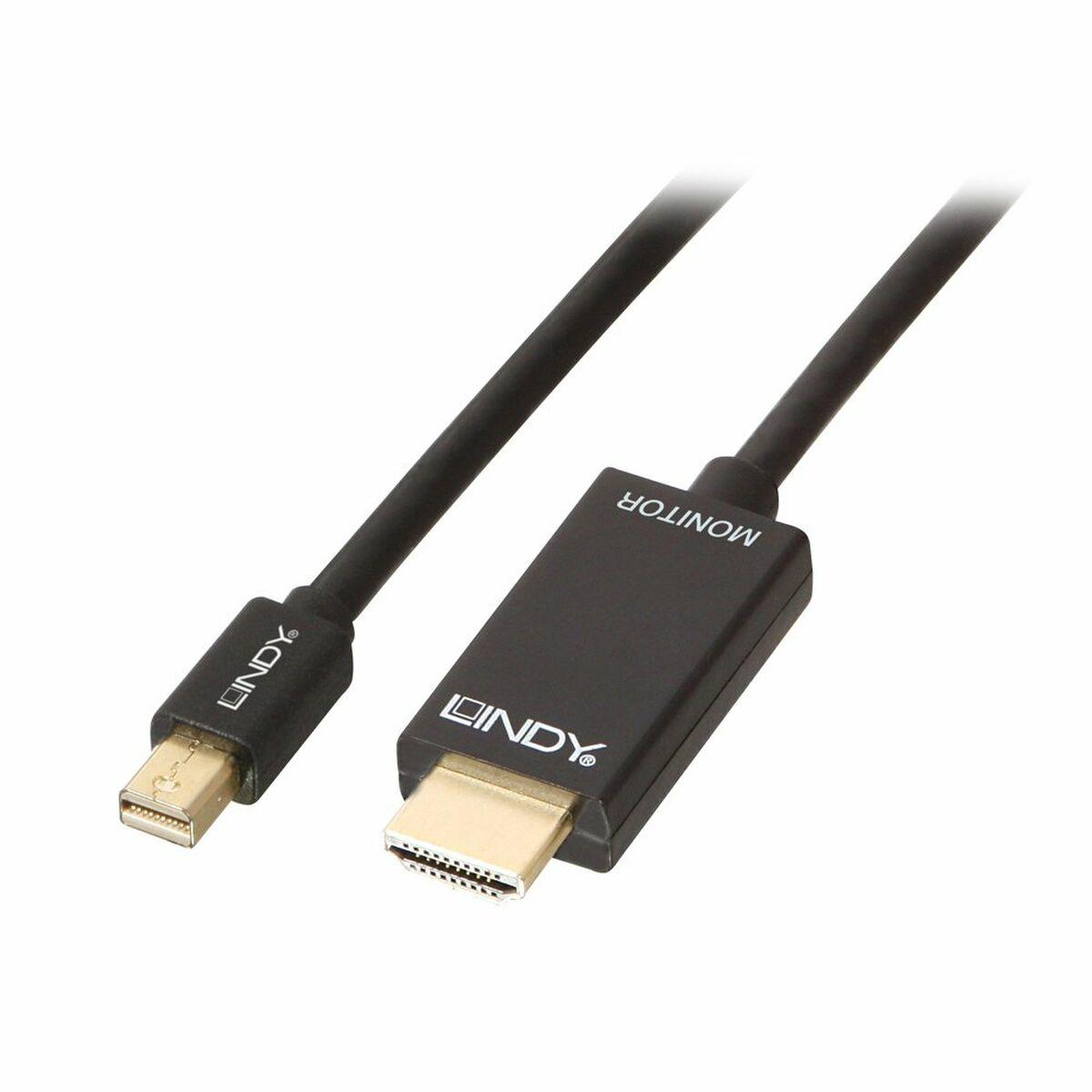 Adaptador Mini Display Port a HDMI LINDY 2 m Negro