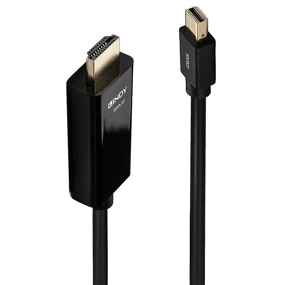 Adaptador Mini Display Port a HDMI LINDY 3 m Negro