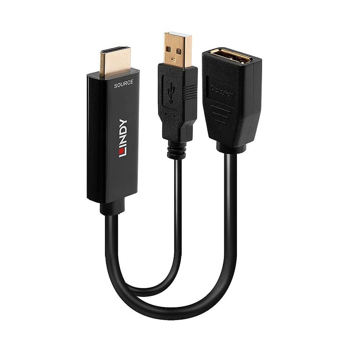 Adaptador HDMI a DisplayPort LINDY 38289 Negro