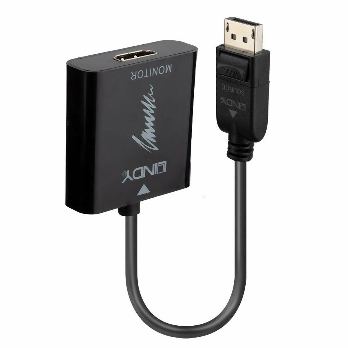 Adaptador DisplayPort a HDMI LINDY Negro 1,5 m