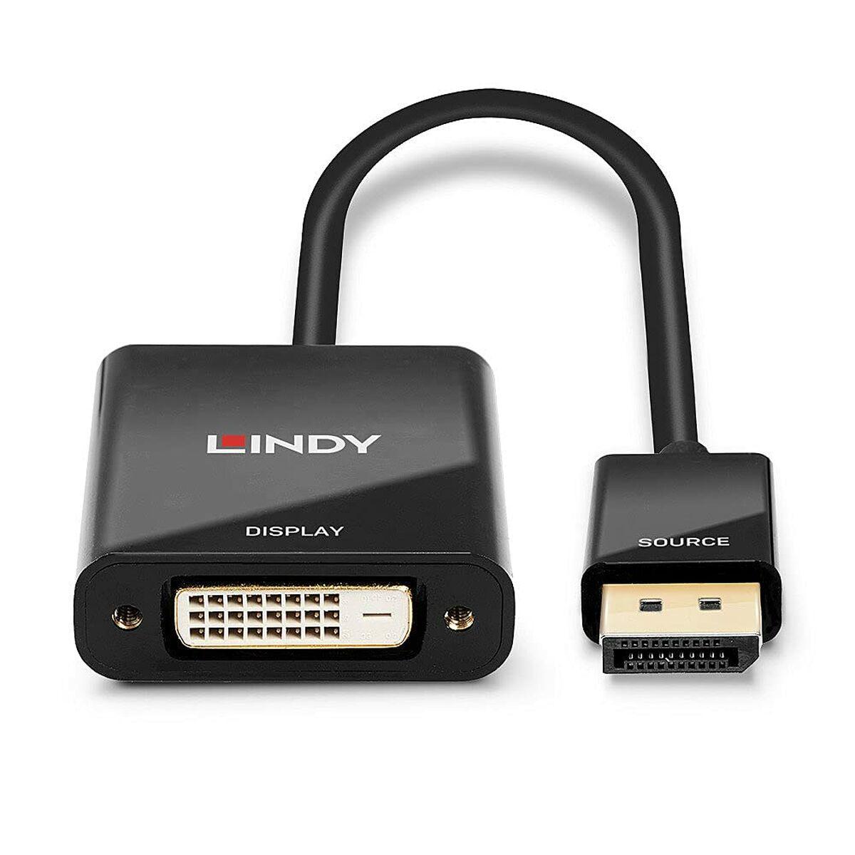Adaptador DisplayPort a DVI LINDY Negro