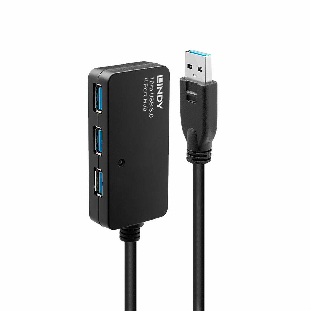 Hub USB LINDY Negro