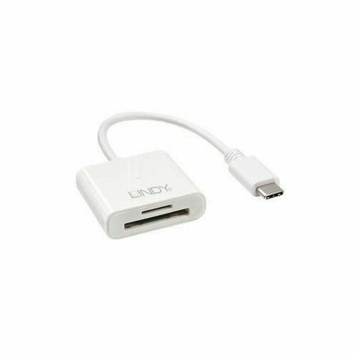 Lector de Tarjetas LINDY 43185 Blanco