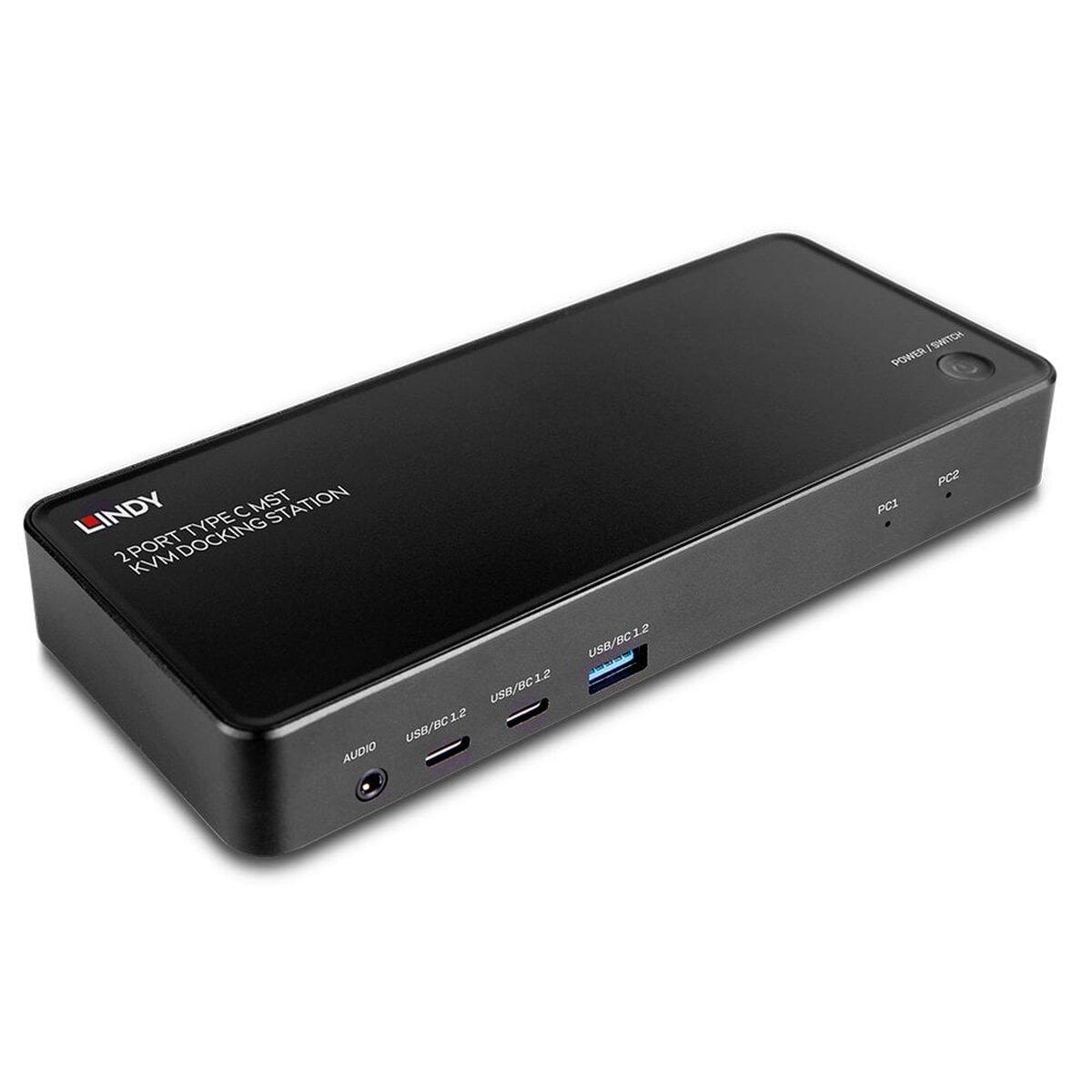 Hub USB LINDY 43202 Negro 100 W
