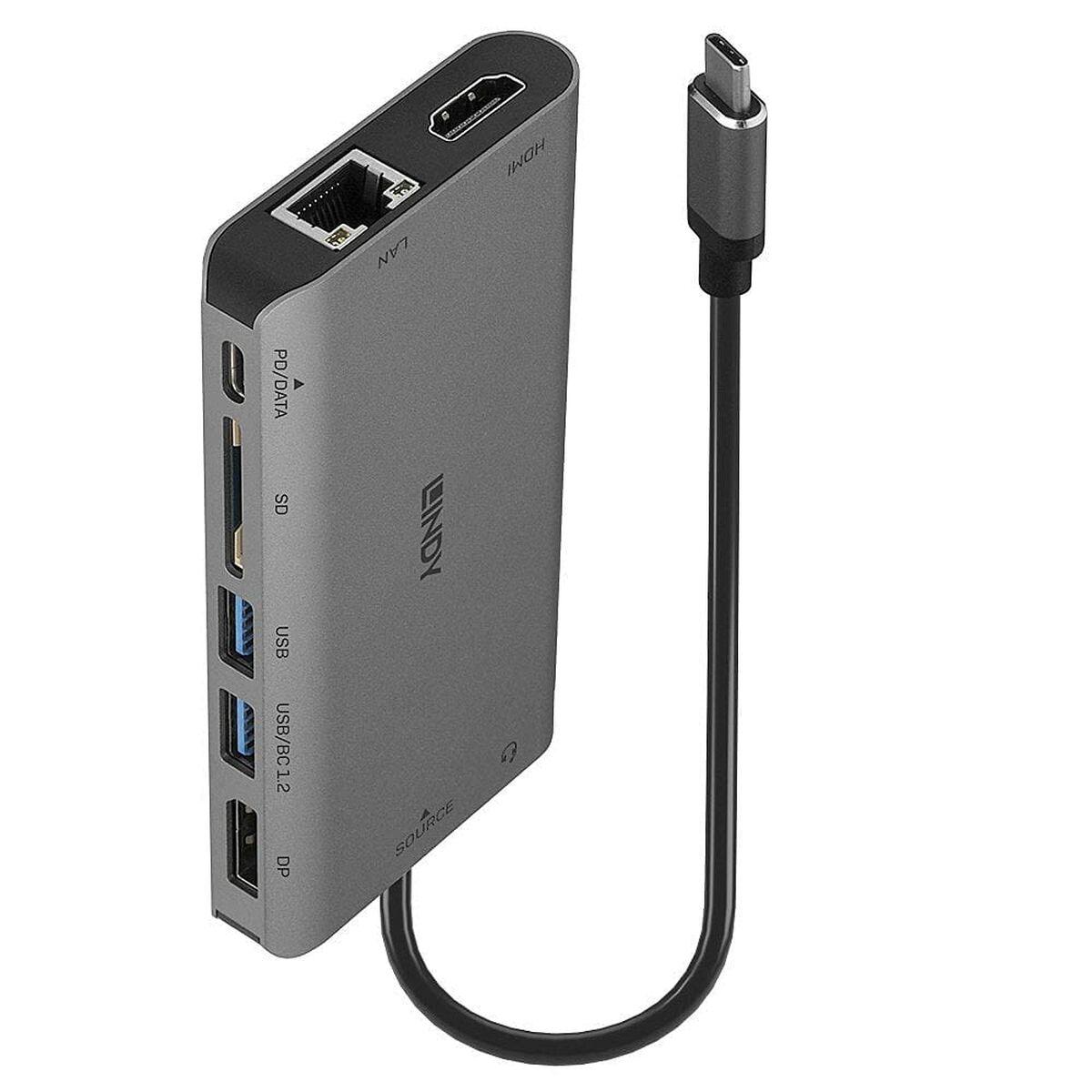Dockstation LINDY Gris 100 W