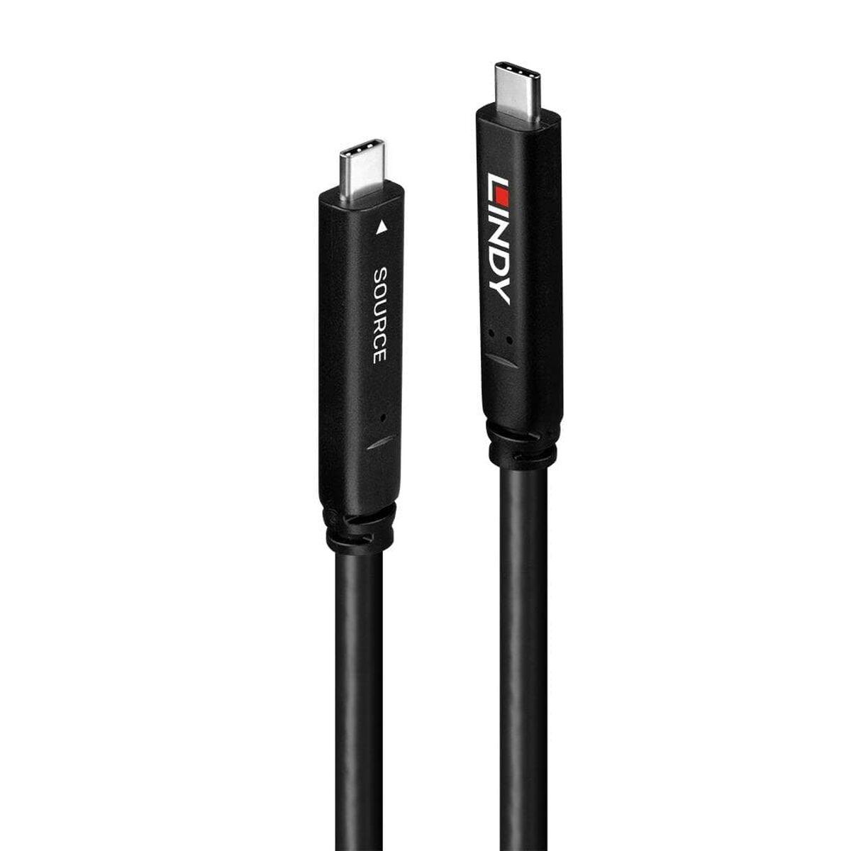 Cable USB-C a USB-C LINDY Negro