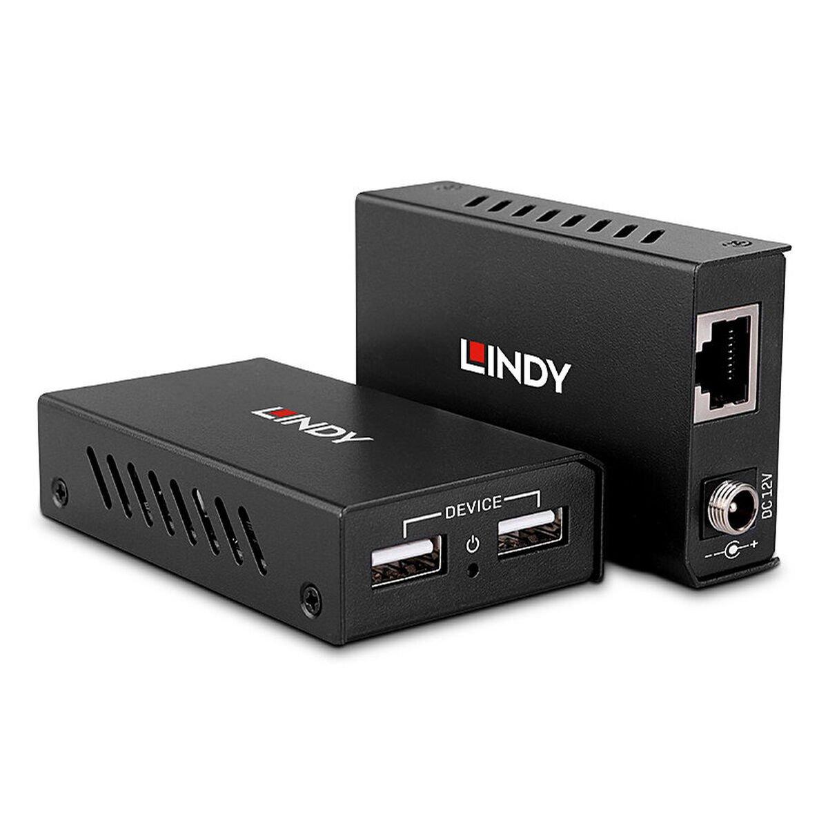 Adaptador USB a Red RJ45 LINDY Negro
