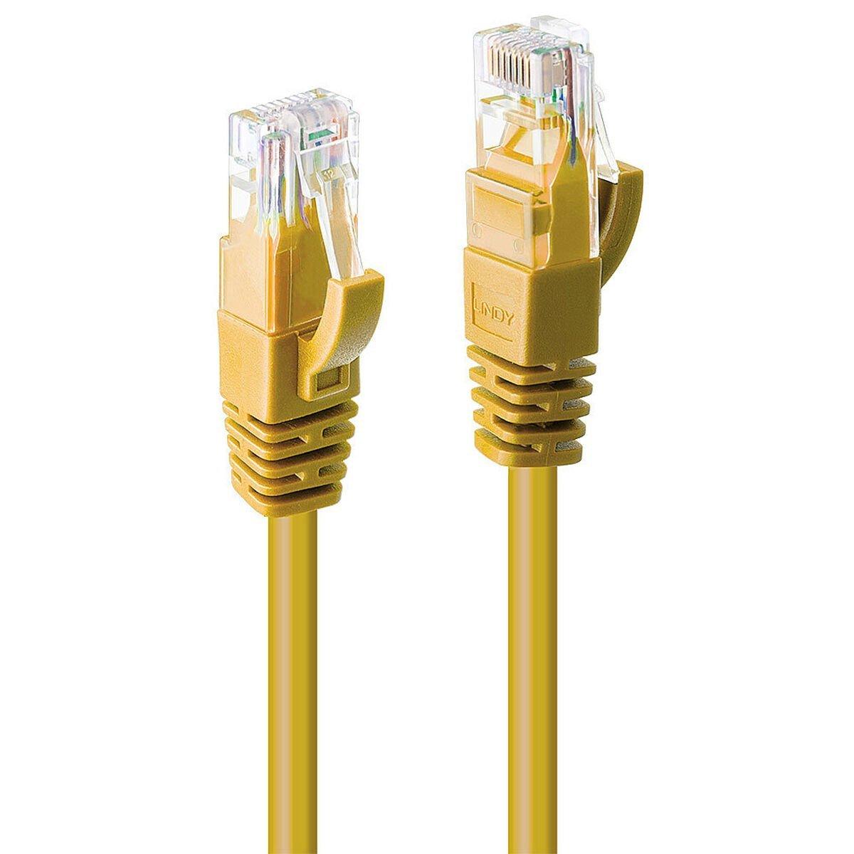 Cable de Red Rígido UTP Categoría 6 LINDY Amarillo 2 m (1 unidad)